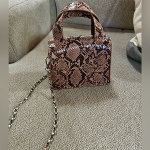 Zara snake skin crossbody (new without tags)